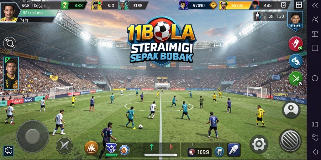 Tampilan gameplay menegangkan di 11BOLA dengan strategi yang mendalam.
