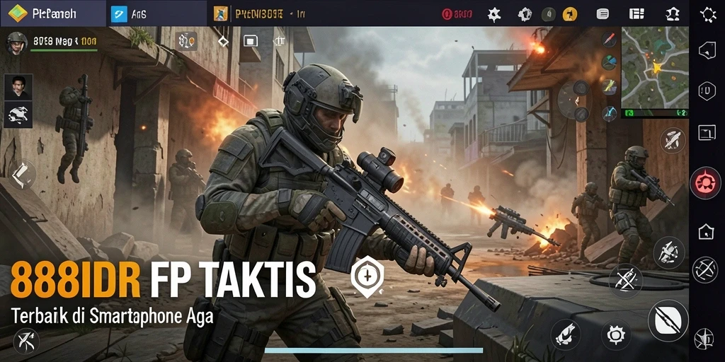 Gameplay seru dalam 888IDR dengan aksi tembak-menembak.