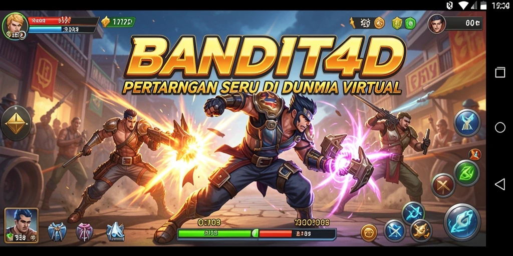 Tampilan gameplay BANDIT4D yang penuh aksi dan pertarungan seru.