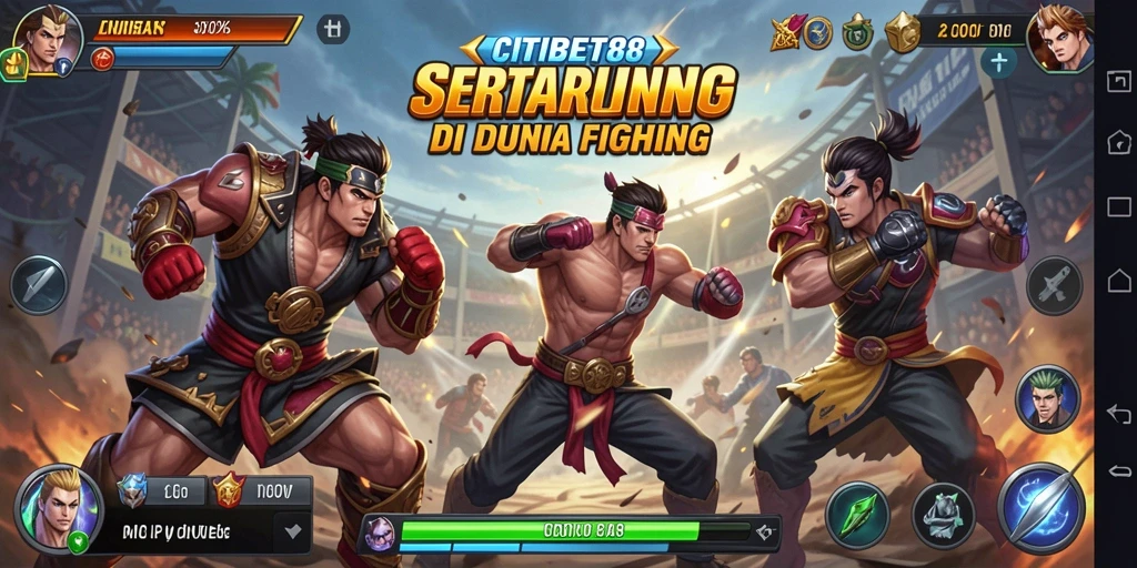 Tampilan gameplay menegangkan dari CITIBET88 dengan aksi pertarungan yang seru.