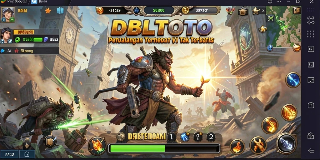 Tampilan gameplay DBLTOTO yang penuh aksi dan menegangkan.
