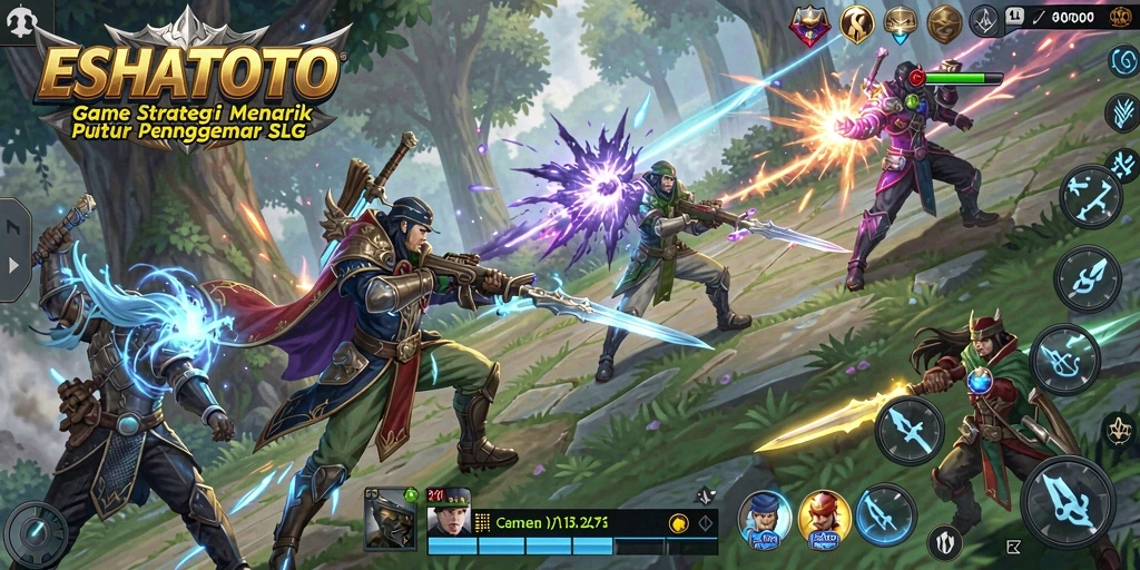 Tampilan gameplay ESHATOTO yang menegangkan dan strategis.