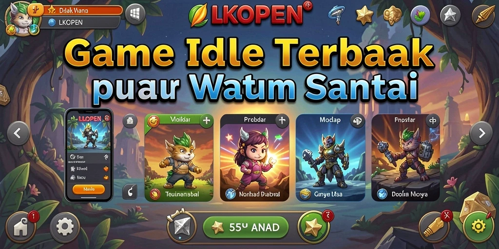Screenshot gameplay LKOPEN menampilkan keseruan mengelola sumber daya.