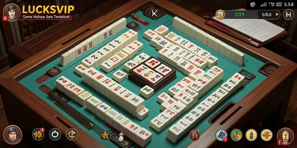 Screenshot LUCKSVIP menampilkan aksi seru permainan Mahjong.