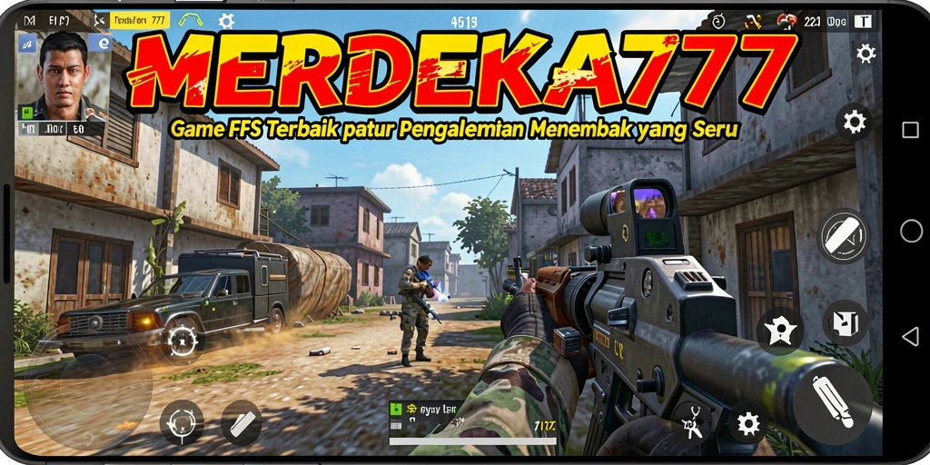 Tampilan gameplay intens dengan aksi tembak-menembak yang seru.