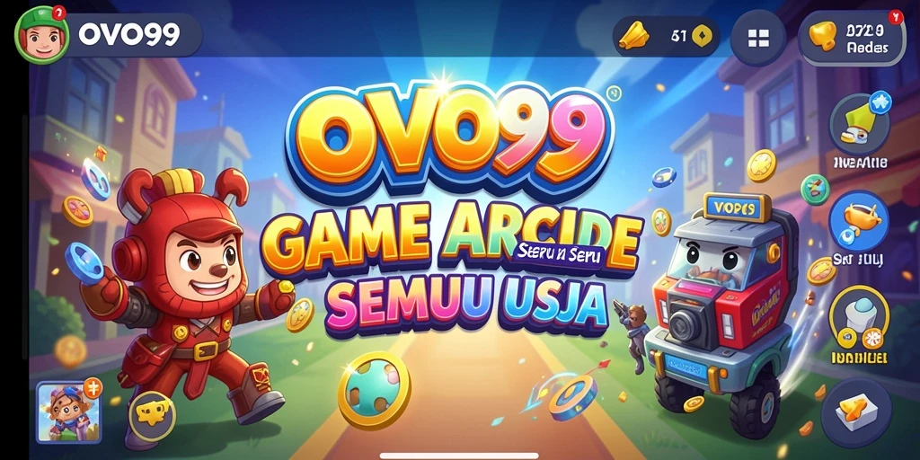 Tampilan gameplay seru OVO99 dengan level menarik.