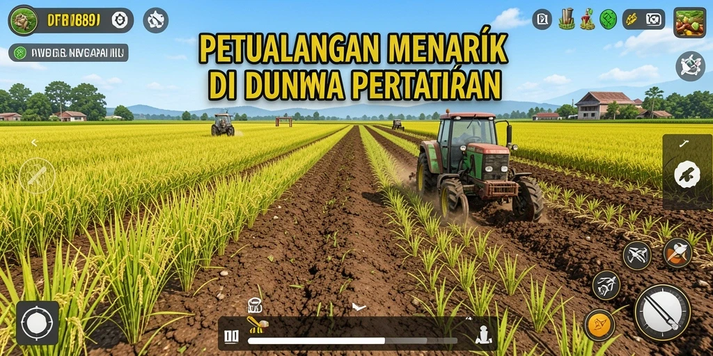 Gameplay PT89 yang menarik dengan suasana pertanian yang hidup.
