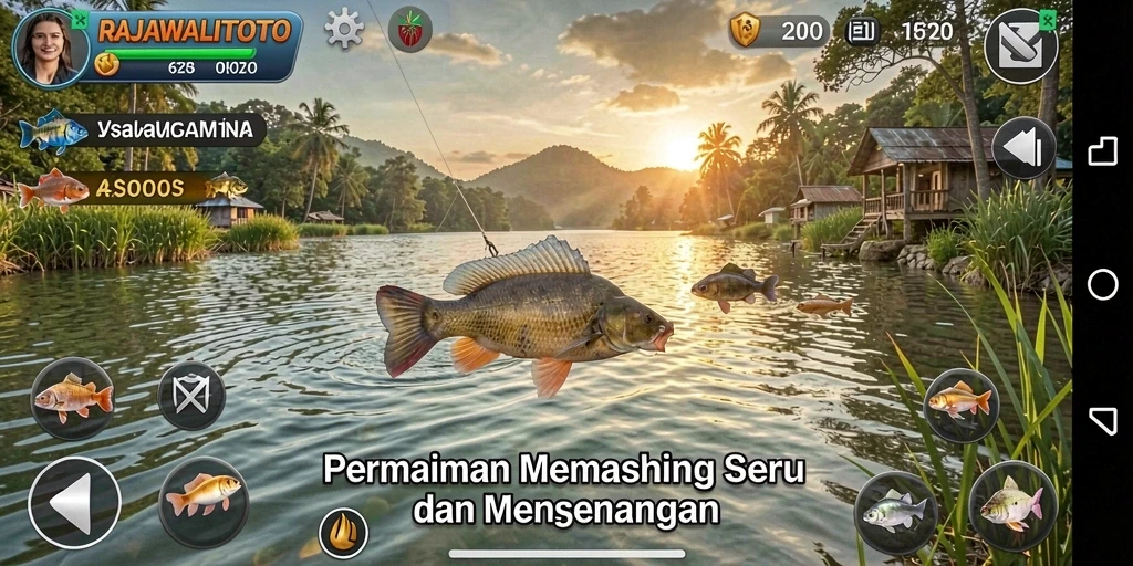 Tangkapan ikan yang memuaskan di RAJAWALITOTO.