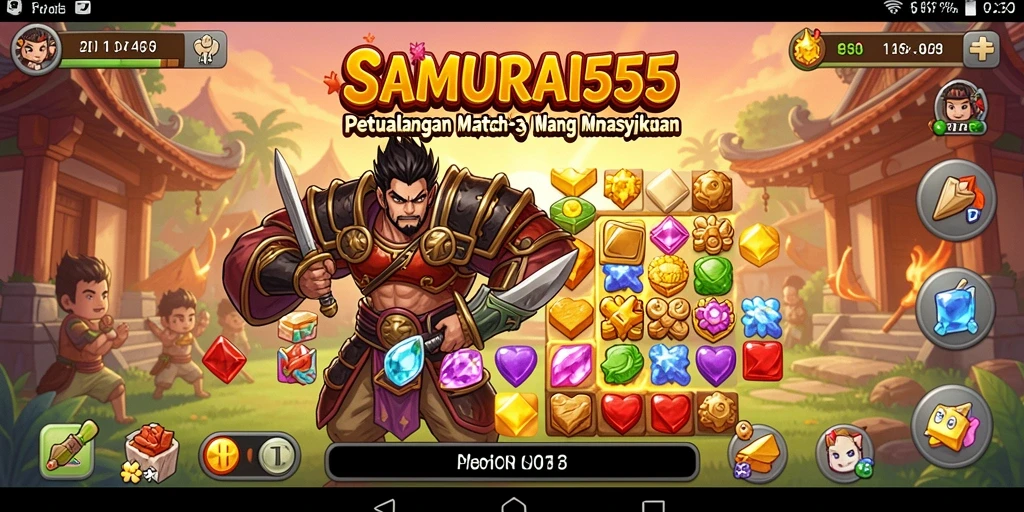 Gameplay SAMURAI555 yang penuh warna dan menantang.
