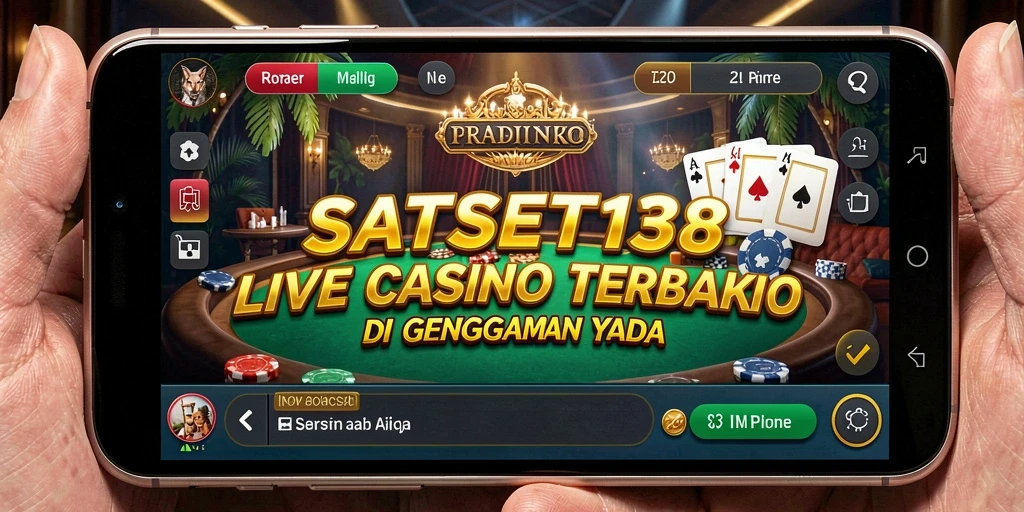 Tampilan gameplay SATSET138 yang memukau dan interaktif di dunia Live Casino.