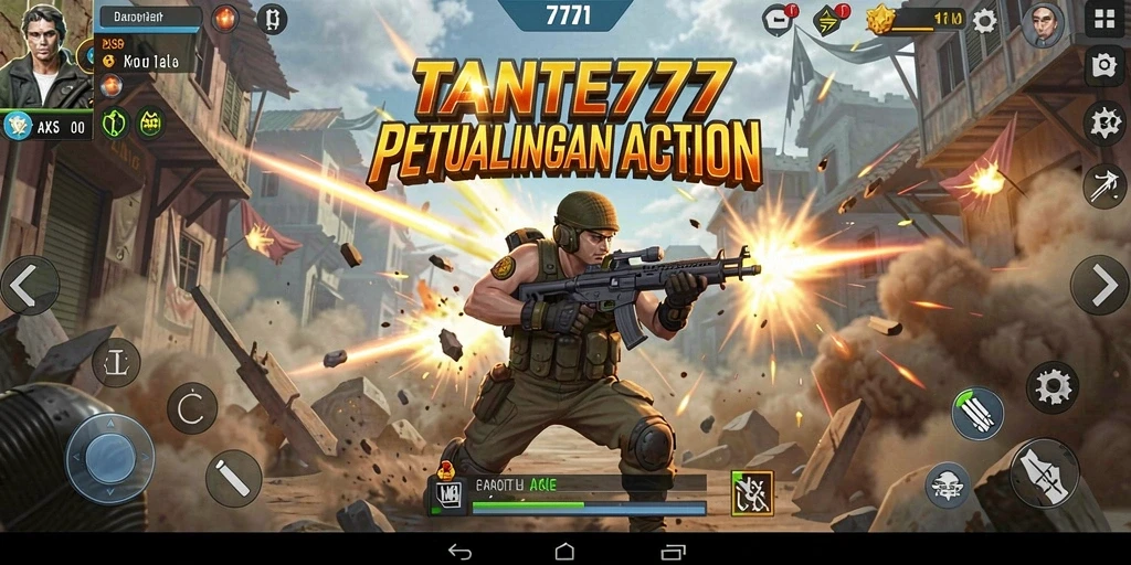 Tampilan gameplay menarik dari TANTE777 dengan aksi yang mendebarkan.