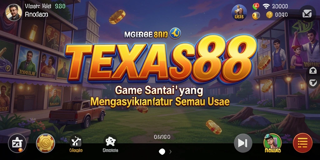 Tampilan gameplay menarik dari TEXAS88 yang mudah diakses.
