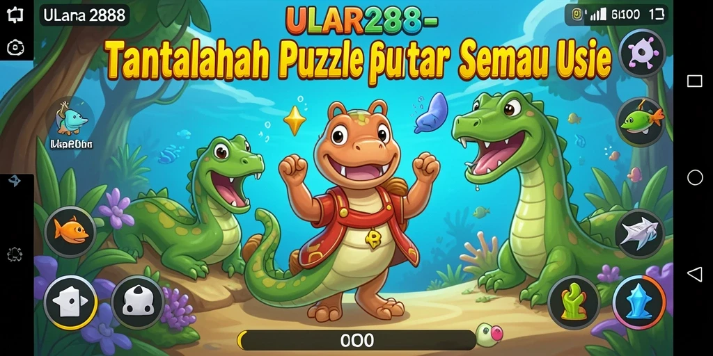 Gameplay ULAR288 yang menarik dengan teka-teki yang menantang.