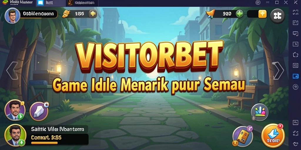 Tampilan gameplay VISITORBET yang menawan dengan elemen Idle yang memikat.